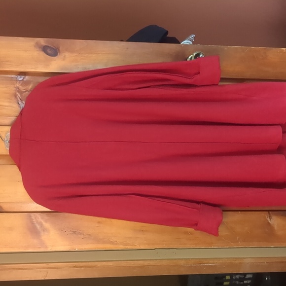 TRIBAL* 100% boiled wool XXL long jacket, cuffed sleeve snap front 2 pockets - Picture 3 of 10